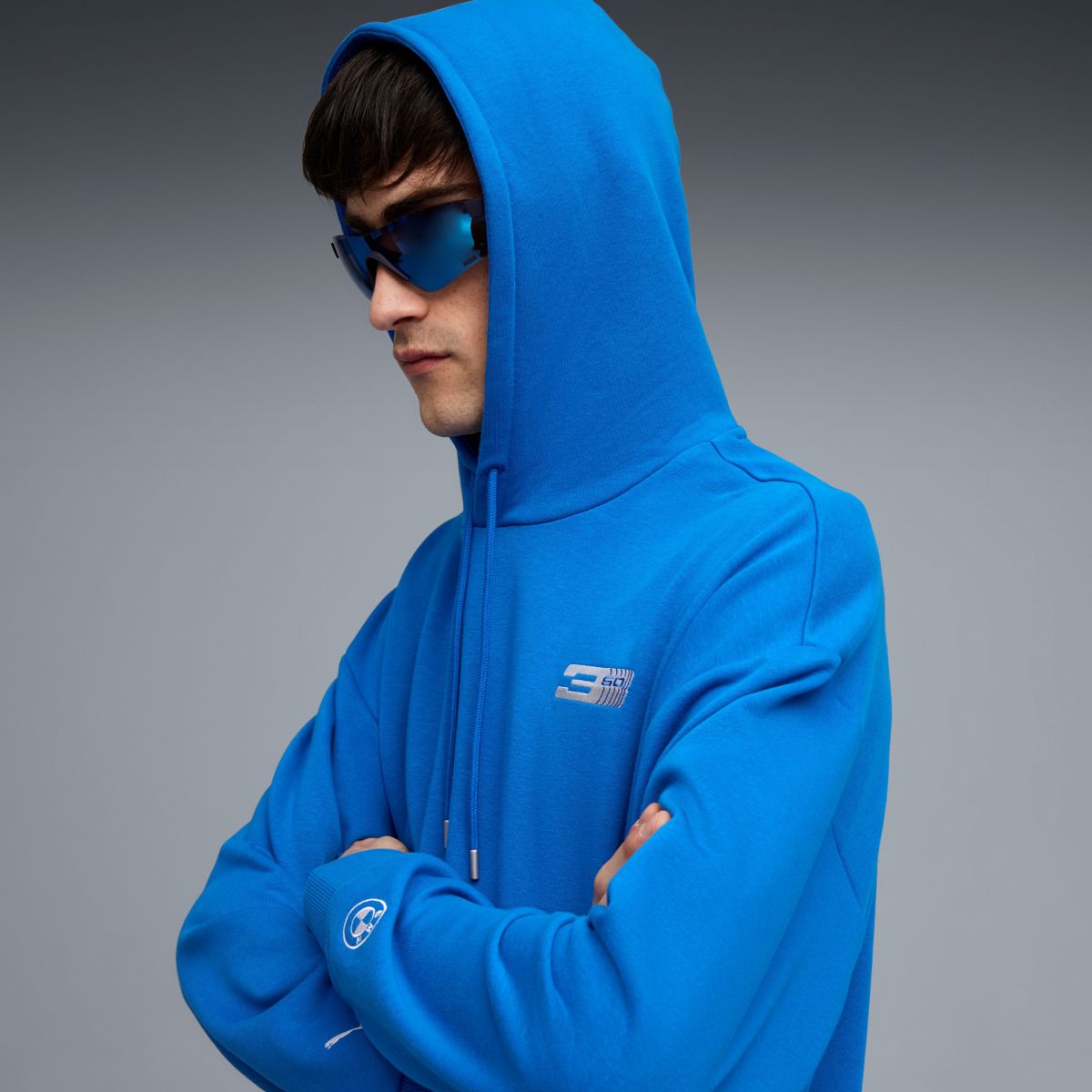 紀念帽T 賽道藍 